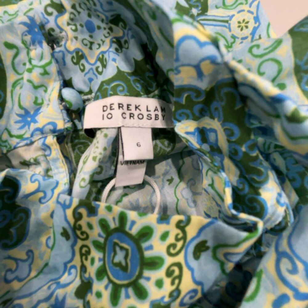 Derek Lam Crosby Allie Sleeveless Bow Blouse